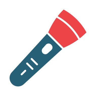 Kişisel ve ticari kullanım için Meşale Vektörü Sembolü İki Renk Simgesi