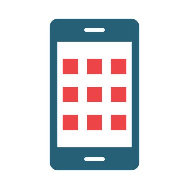 Smartphone Vector Glyph Two Color Icon For Personal And Commercial Use