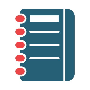 Kişisel ve ticari kullanım için günlük vektörü sembolü iki renk simgesi