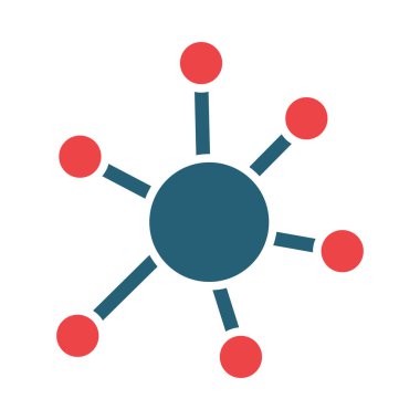 Kişisel ve ticari kullanım için Ağ Vektörü Kabartma İki Renk Simgesi