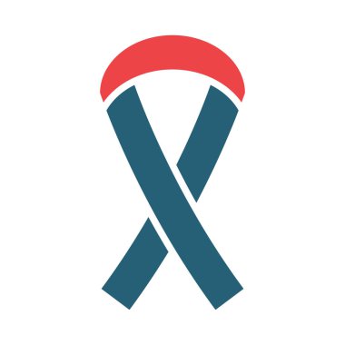 Kurdele Vektörü Sembolü Kişisel ve Ticari Kullanım İçin İki Renk Simgesi