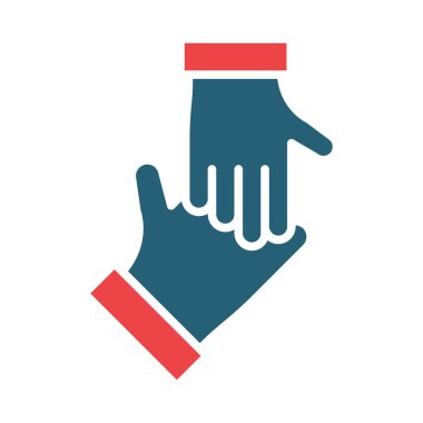 Kişisel ve Ticari Kullanım İçin Evlat Edinme Vektörü Sembolü İki Renk Simgesi