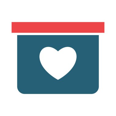 Box Vector Glyph Two Color Icon For Personal And Commercial Use