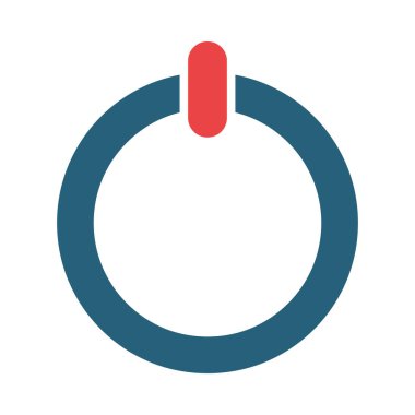 Kişisel ve ticari kullanım için Güç Vektörü Sembolü İki Renk Simgesi