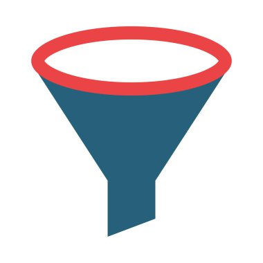 Kişisel ve ticari kullanım için Huni Vektör Kabartma İki Renk Simgesi