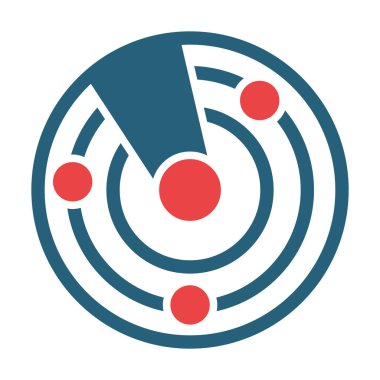 Radar Vector Glyph Two Color Icon For Personal And Commercial Use
