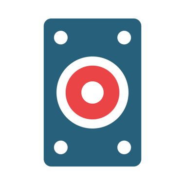 Kişisel ve Ticari Kullanım İçin Sözcü Vektörü İki Renk Simgesi