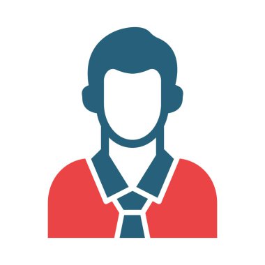 Kişisel ve ticari kullanım için Yönetici Vektörü Glyph İki Renk Simgesi