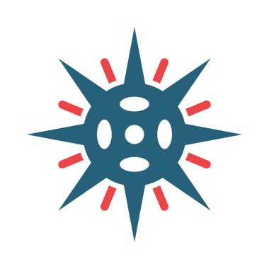 Kişisel ve ticari kullanım için Deniz Keneviri Vektörü Sembolü İki Renk Simgesi