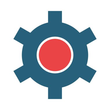 Kişisel ve Ticari Kullanım için Ayarlar Vektör Kabartma İki Renk Simgesi