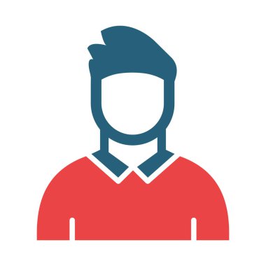 Kişisel ve ticari kullanım için Avatar Vektör Sembolü İki Renk Simgesi