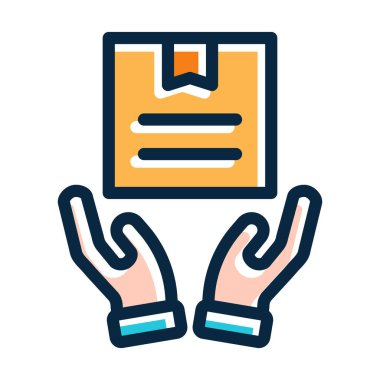 Kişisel ve Ticari Kullanım İçin Koyu Renk Simgelerini Doldurulmuş Bakım Vektörü Kalın Çizgisi