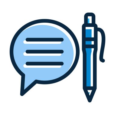 Kişisel ve Ticari Kullanım İçin Koyu Renk Simgeleri Doldurulmuş Geribildirim Vektörü Kalın Çizgisi