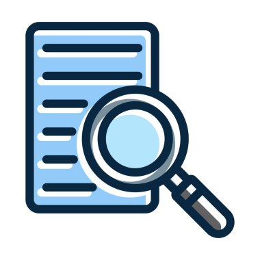 Kişisel ve Ticari Kullanım İçin Koyu Renk Simgelerini Doldurulmuş Arama Vektörü Kalın Çizgisi