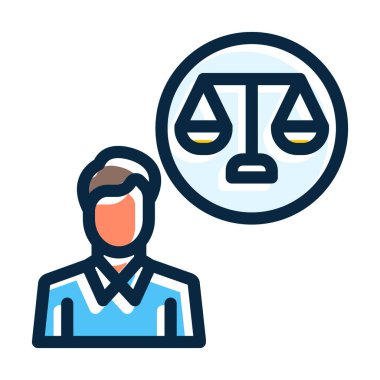 Kişisel ve ticari kullanım için Koyu Renk Simgelerini Doldurulmuş Vektör Kalın Çizgisi Düşünme