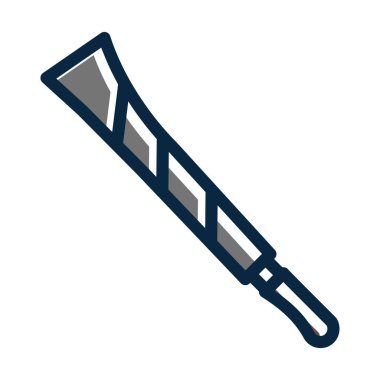 Bıçak Vektörü Kalın Çizgisi Kişisel ve Ticari Kullanım İçin Koyu Renk Simgeleri Dolduruldu