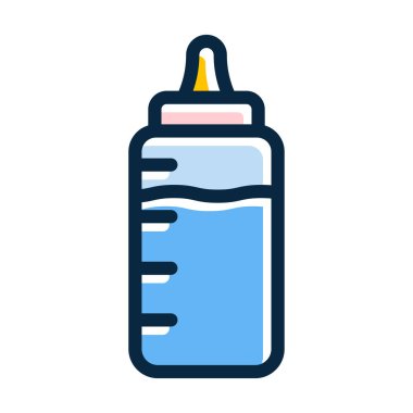 Kişisel ve Ticari Kullanım İçin Koyu Renk Simgeleri Doldurulmuş Besleyici Vektör Kalın Çizgisi