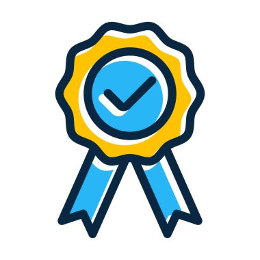 Kişisel ve ticari kullanım için Koyu Renk Simgelerini Doldurulmuş Güvenilirlik Vektörü Kalın Çizgisi