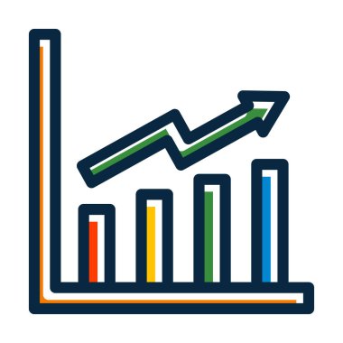 Kişisel ve Ticari Kullanım İçin Koyu Renk Simgelerini Doldurulmuş Potansiyel Vektör Kalın Çizgisi