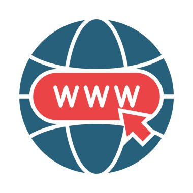 Website Vector Glyph Two Color Icon For Personal And Commercial Use