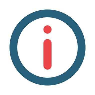 Kişisel ve Ticari Kullanım İçin Bilgi Vektörü Kabartma İki Renk Simgesi