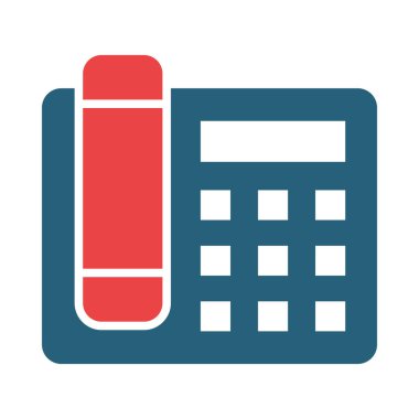 Kişisel ve ticari kullanım için Telefon Vektörü Glyph İki Renk Simgesi