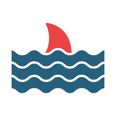 Kişisel ve ticari kullanım için Fin Vektör Kabartma İki Renk Simgesi