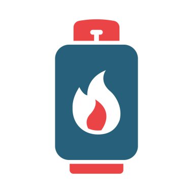 Kişisel ve ticari kullanım için Gaz Vektörü Sembolü İki Renk Simgesi