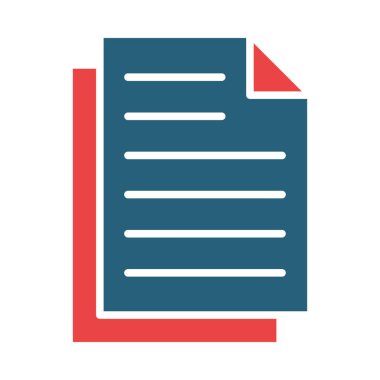 Kişisel ve Ticari Kullanım İçin Belgeler Vektör Sembolü İki Renk Simgesi