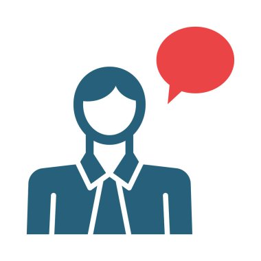 Diplomat Vektör Sembolü Kişisel ve Ticari Kullanım İçin İki Renk Simgesi