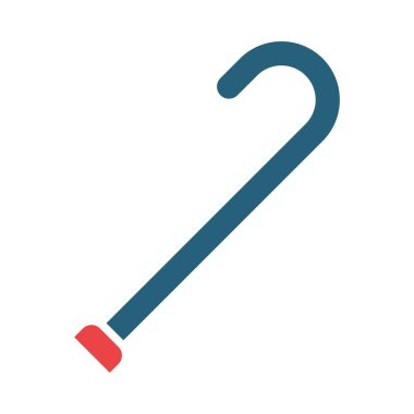 Kişisel ve ticari kullanım için Yürüyen Çubuk Vektör Sembolü İki Renk Simgesi