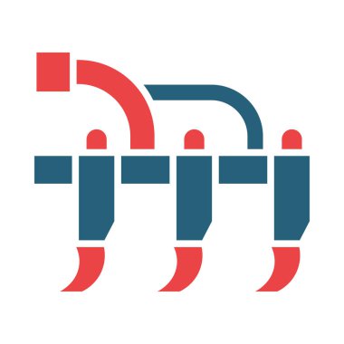 Kişisel ve ticari kullanım için Pulluk Vektörü Kabartma İki Renk Simgesi