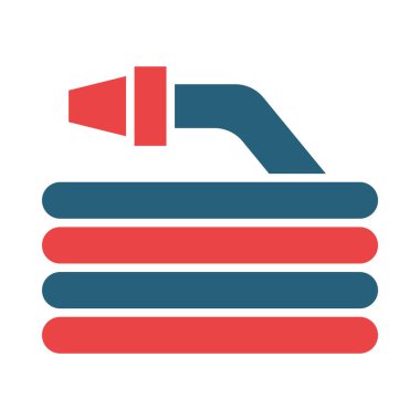 Kişisel ve ticari kullanım için Su Hortumu Vektörü Kabartma İki Renk Simgesi