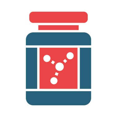 Kişisel ve Ticari Kullanım İçin Amino Acids Vektör Sembolü İki Renk Simgesi