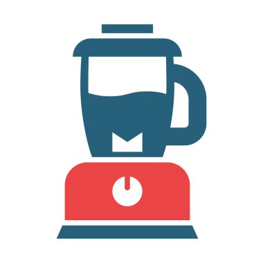 Kişisel ve Ticari Kullanım İçin Blender Vektör Kabartma İki Renk Simgesi