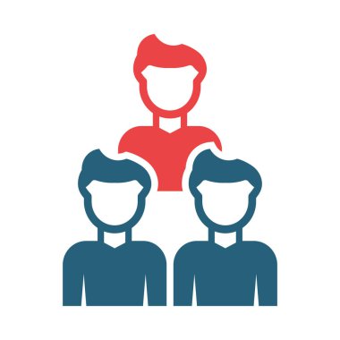 Kişisel ve Ticari Kullanım İçin Seyirci Vektörü Sembolü İki Renk Simgesi