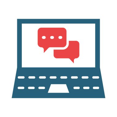 Kişisel ve Ticari Kullanım İçin Sosyal Bağlantı Vektörü İki Renk Simgesi