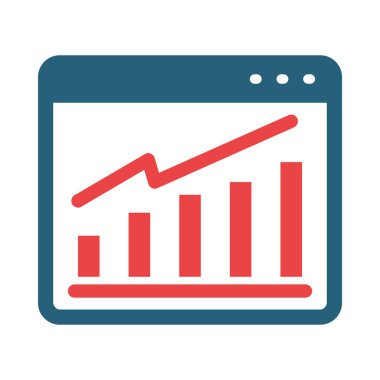Web Traffic Vector Glyph Two Color Icon For Personal And Commercial Use