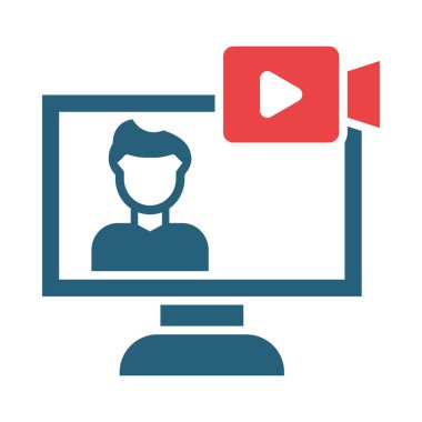 Kişisel ve ticari kullanım için yayın kuruluşu Vektörü Glyph İki Renk Simgesi