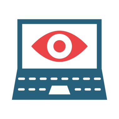 Kişisel ve ticari kullanım için Görünürlük Vektörü İki Renk Simgesi