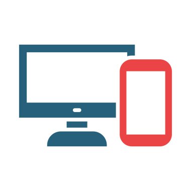 Kişisel ve ticari kullanım için Yanıt Vektör Sembolü İki Renk Simgesi