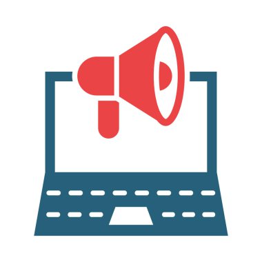 Kişisel ve Ticari Kullanım İçin İki Renk Simgesi Pazarlama Vektörü