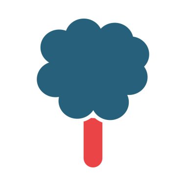 Kişisel ve Ticari Kullanım İçin Pamuk Şeker Vektör Sembolü İki Renk Simgesi