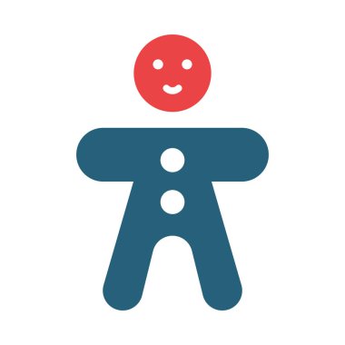 Zencefilli Adam Vektör Sembolü Kişisel ve Ticari Kullanım İçin İki Renk Simgesi