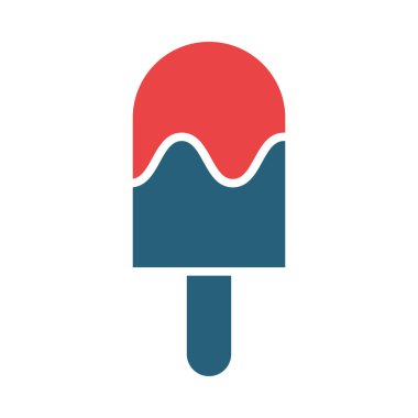 Kişisel ve Ticari Kullanım İçin Buzlu Şekil İki Renk Simgesi