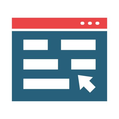 Kişisel ve ticari kullanım için Arayüz Vektörü Sembolü İki Renk Simgesi