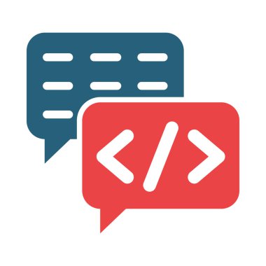 Chatbot Vektör Sembolü Kişisel ve Ticari Kullanım İçin İki Renk Simgesi