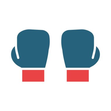 Kişisel ve ticari kullanım için boks vektörü sembolü iki renk simgesi