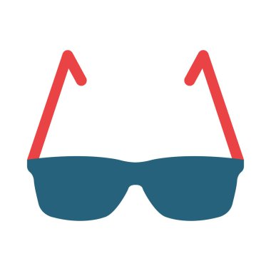 Kişisel ve ticari kullanım için Gözlük Vektörü Sembolü İki Renk Simgesi