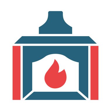 Kişisel ve Ticari Kullanım İçin Yakma Vektörü Sembolü İki Renk Simgesi